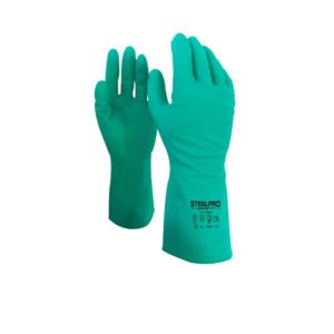 GUANTES SOLVEX DE NITRILO CORTO PARA QUÍMICOS